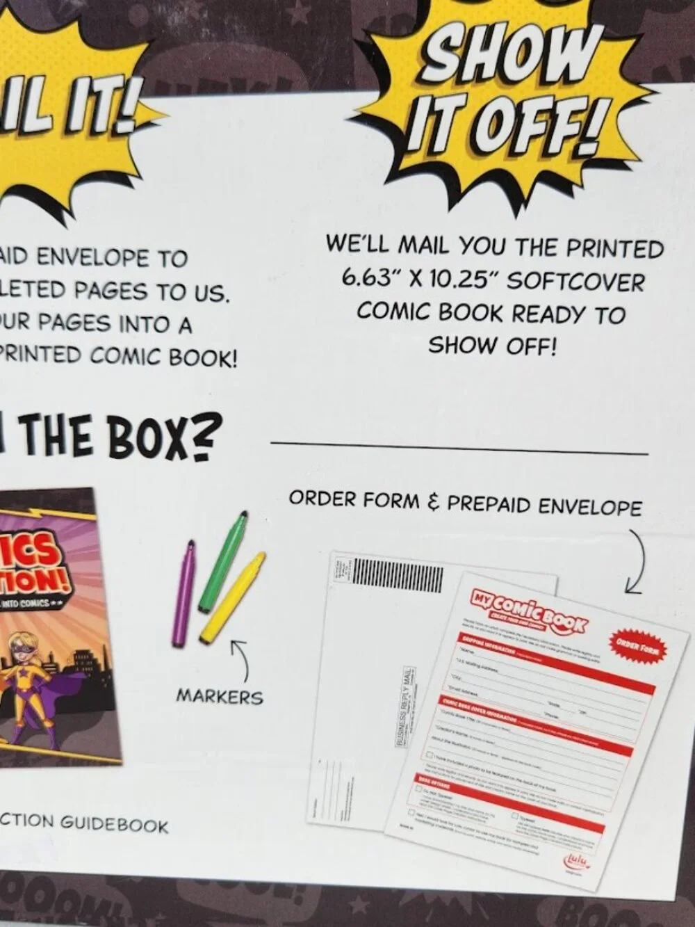 New Lulu Jr. My Comic Book making craft kit writing comicbook Published Create y